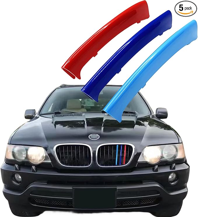 Automotive Grill Inserts for BMW x5 E53 1999-2003 (8 Grilles),Front Grill Accessories