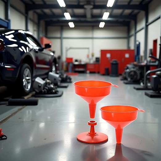 2Pcs Filling Funnel Spout Pour Engine Oil Tool Petrol for Car for Car Motorcycle Truck Vehicle, Oil System Tools