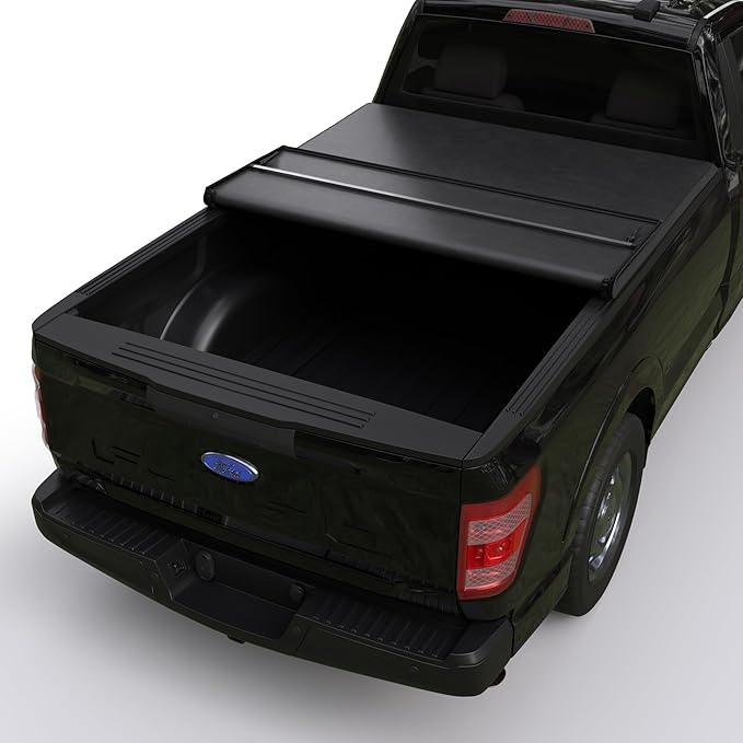 Soft Tri-Fold Truck Bed Tonneau Cover Compatible with 2015-2026 Ford F-150 | 6.5' Bed (78") | CFST-017