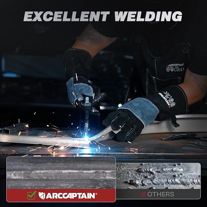 ARCCAPTAIN 135A MIG Welder, 2025 Newest [Large LED Display] 110V Welder Flux Core MIG, Lift TIG, Stick, 3 in 1 Welding Machine Gasless MIG Welder Machine 110V, IGBT Inverter Welder with Synergy, 2T/4T