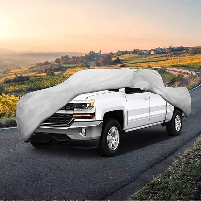 Truck Car Cover For Automobiles - Heavy Duty Waterproof All Weather Multi-Layer Outdoor Indoor Protection UV Sun Rain Snow Dust - Universal Fit For All Trucks Pickup Trucks - 264"(L) x 80"(W) x 69"(H)