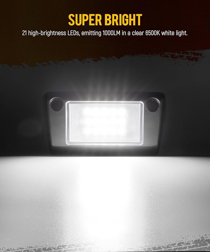 Partsam 2Pcs RV Porch Lights, 21LEDs Aluminum RV Exterior LED Light 1000LM White IP67 Waterproof for RV Camper Motorhome Trailer Trailer Boat