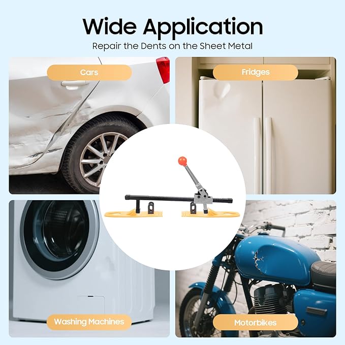 Dent Remover Tool for Car, Car Dent Repairing Tool, Paintless Glue Puller Tabs Manual Expander, Auto Body Repair Kit for Cars & Metal Sheet Repair