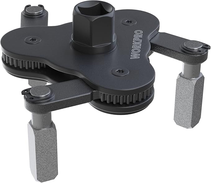 WORKPRO Universal Oil Filter Wrench Adjustable, Magnetic Oil Filter Removal Tool, Oil Filter Change Set, Ideal for Engine Filters, Conduit, & Fittings…