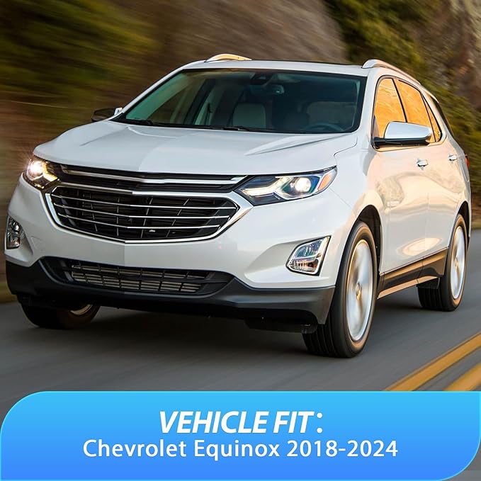 Nilight in-Channel Rain Guards for Chevrolet (Chevy) Equinox 2018 2019 2020 2021 2022 2023 2024, Vent Window Visors, Original Window Deflectors-4PCS