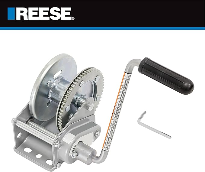 Reese Pro Series KR15000301 Brake Winch, 1,500 lbs. Capacity, No Strap