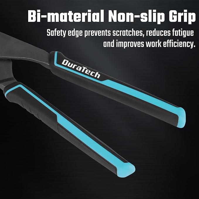 DURATECH Oil Filter Wrench Set, 9" & 12" Oil Filter Removal Tools, Pliers for Cars, Trucks, Motorcycles