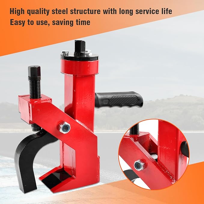 Pneumatic Bead Breaker Heavy Duty Tire Change Tool, Tire Scraping Machine Effortless Tire Changing for Car Trucks Tractor ATV RV - Red