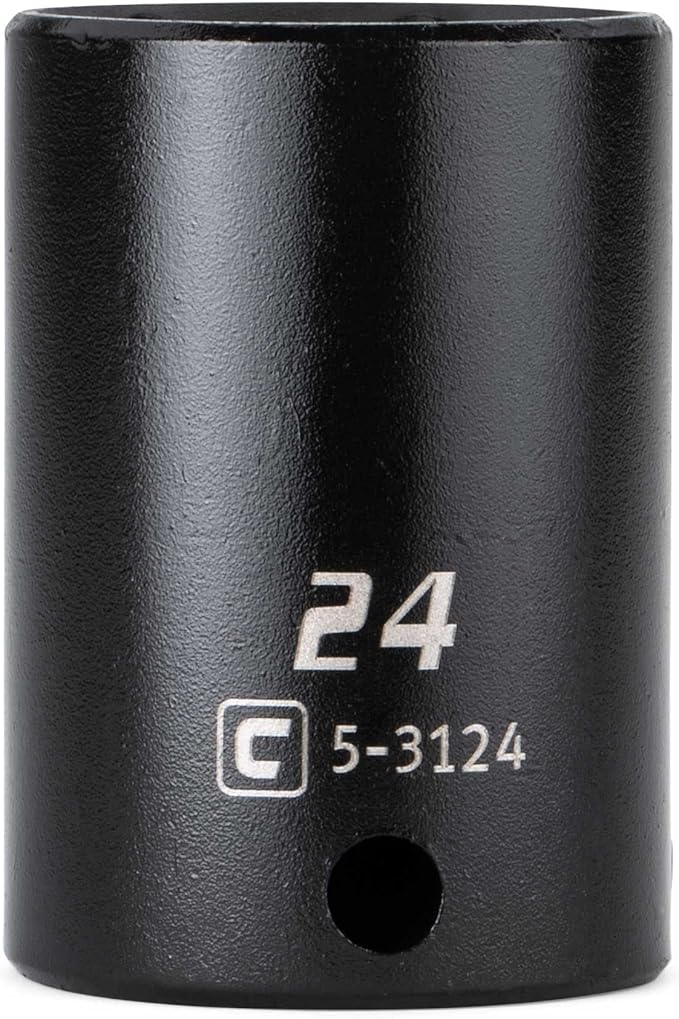 Capri Tools 3/8 in. Drive 24 mm Semi-Deep Impact Socket