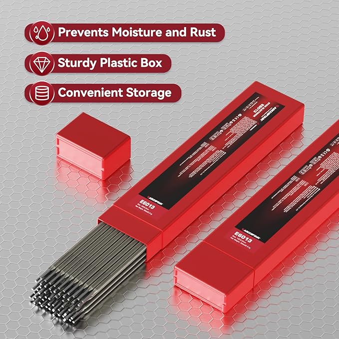 ARCCAPTAIN E6013 Welding Rod 1/8" 5LB Carbon Steel Welding Sticks Electrodes, Welding Rods ARC Welding Equipment