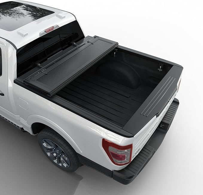 Low Profile Flip Up Truck Bed Tonneau Cover Fits 2004-2014 Ford F-150 5'5" Bed (66")