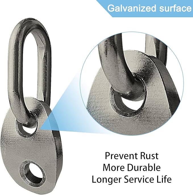 NOVINO 7100 Engine Lifting Bracket Set,5,500 lb Capacity Engine Lift Bracket Kit for Use with Load Levelers and Slings-8 Sets,Black