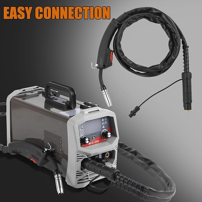 Industrial MIG Welding Gun 250A - Gas Metal Arc Welder Torch with 8.2ft Heavy Duty Cable, Compatible with MIG Welder, Smooth Wire Feed & Ergonomic Handle