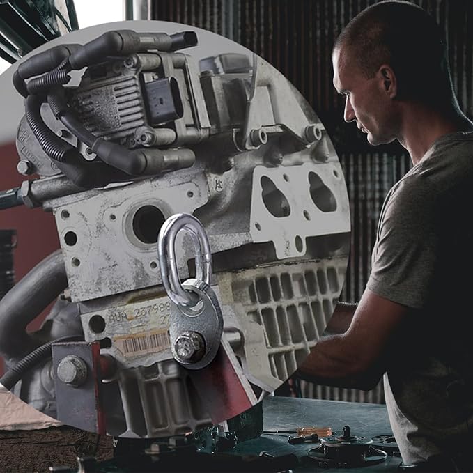 7100 Engine Lift Bracket 5500 lb Capacity Engine Lifting Brackets for Using with Engine Hoist Leveler and Lifting Sling Rigging Engine Stand (Pack 2)