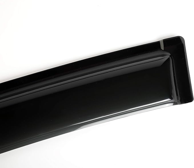 94655 Side Window Wind Deflector,Nice Window Visor fit for 2007-2011 Honda CR-V, 4pcs Outside Mount Tape-On Sun Rain Guards Set