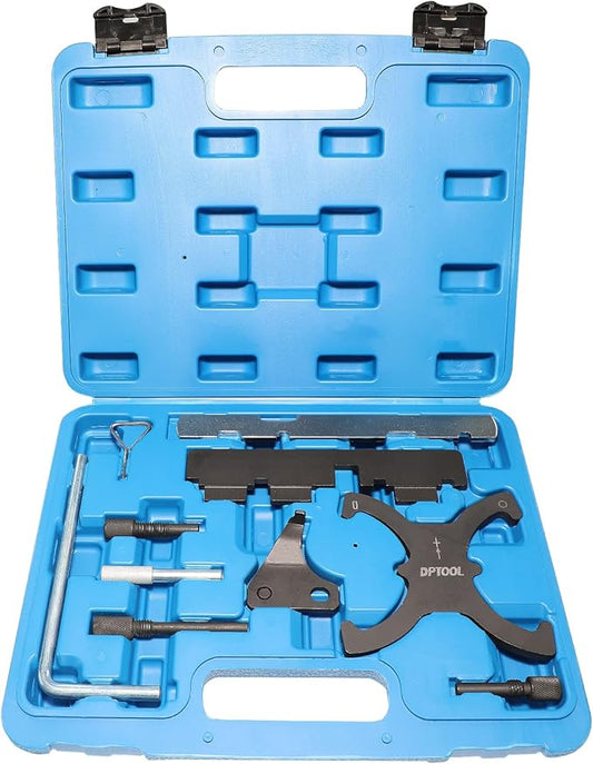 Camshaft Timing Locking Tool Kit Compatible with Ford fusion Escape Focus Fiesta Mazada 1.25 1.4 1.6 1.7 1.8 2.0 2.3L 2.5L Ecoboost 1.5L 1.6L, 2.0 TDCi 303-1097 303-748 303-1550 303-1552 303-376