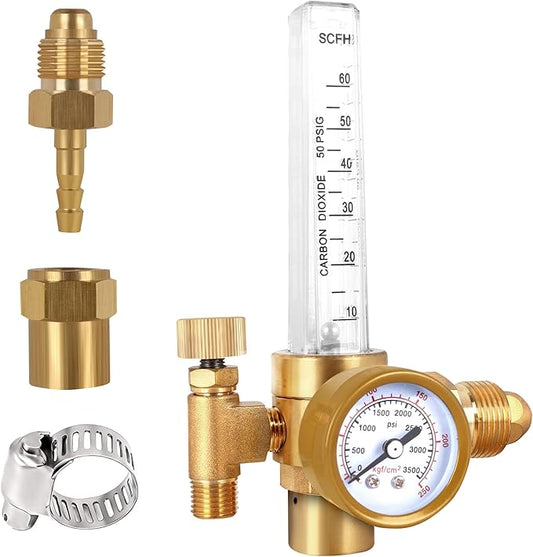 Argon/CO2 Mig Tig Flow Meter Gas Regulator Gauge Welding Weld