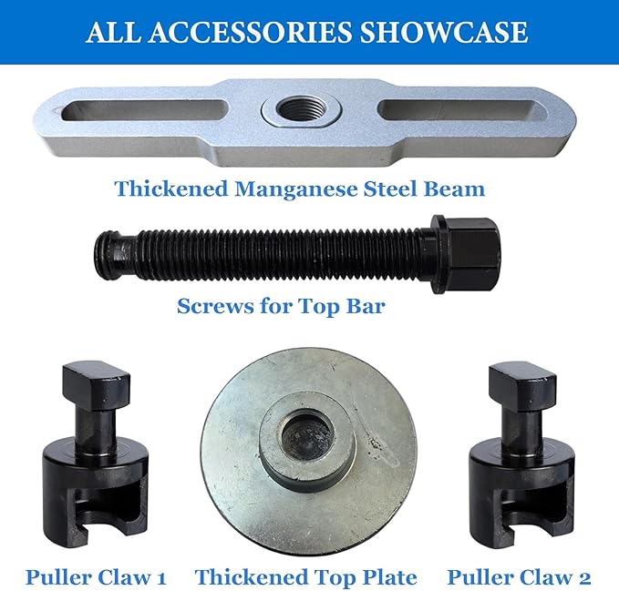 Hub Removal Tool, Universal Hub Puller for Commercial Trucks, Heavy Duty Drive Axle Hub Bearing Puller, Designed for Semi-Trailers Suitable for Class 6-8 Trucks and Equipment.