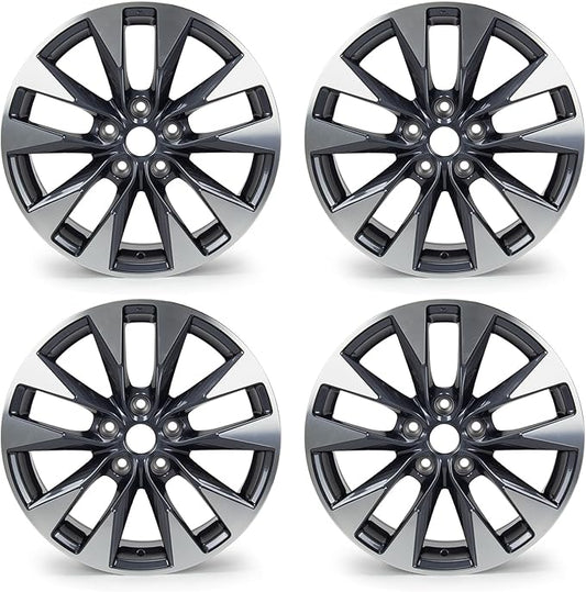 17'' x 6.5'' Aluminum Alloy Replacement for OE Wheel Rim Compatible with Nissan-Sentra 2016-2019 - 62730, Set of 4