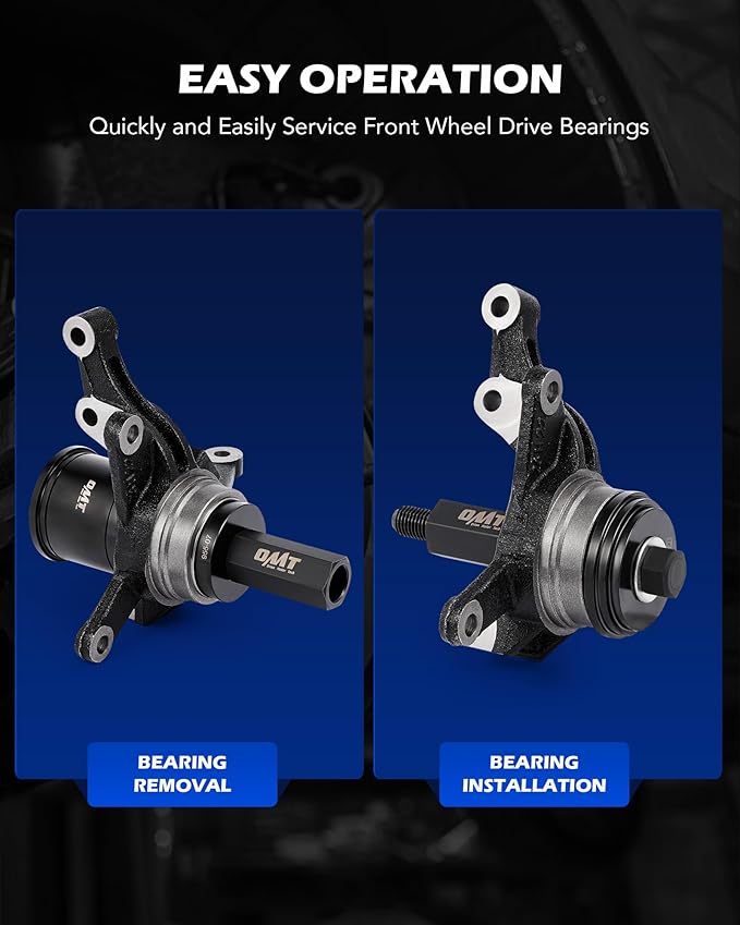 Orion Motor Tech Wheel Bearing Press Kit for Front Wheel Drive Bearing Removal & Installation, 24pc Wheel Bearing Puller Tool Set with Sliding Screws Universal Bushings Sleeves