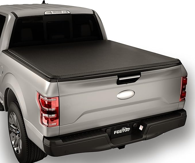 Soft Quad-Fold Tonneau Cover Truck Bed for 2004-2014 F150 & 2006-2014 Mark LT 6.5FT/78.8inch