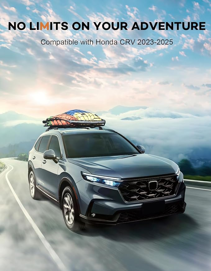 Roof Rack Cross Bars 220lbs Compatible with 2023 2024 2025 2026 Honda CRV CR-V & CRV Sport Hybrid, Heavy Duty Aluminum Crossbar Luggage Racks Roof Rails Rooftop Carrier Cargo Black