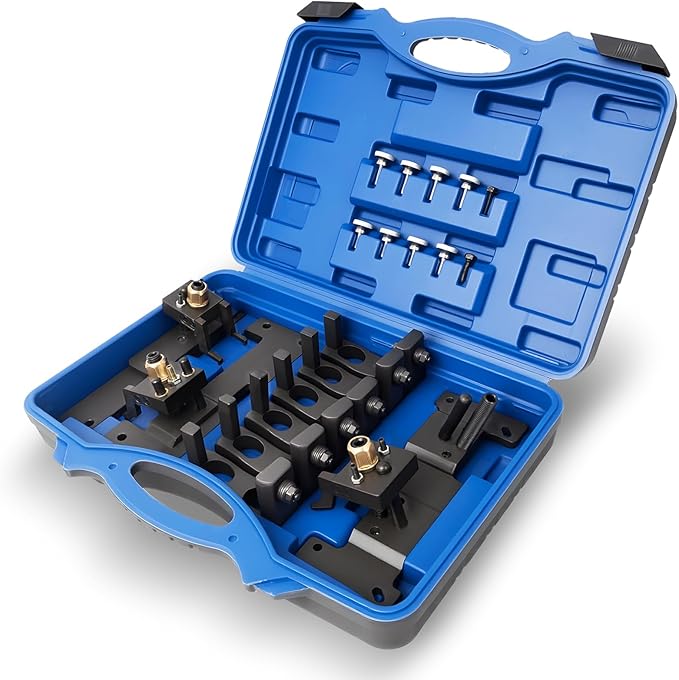 Engine Camshaft Locking Timing Tool Kit Fit for BMW N51 N52 N53 N54 N54T N55, locating Exhaust Camshaft Upper and Lower Bearing Strip, Replace 114460 118550 117100
