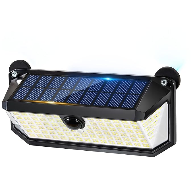 1 Pack Magnetic RV Solar Light with 10X Strong Magnet, 416 LEDs, 1500LM, 3 Lighting Modes, IP65 Waterproof Solar Lights Outdoor for Trailers, Campers, RV Exterior, Porch & Awning Lighting