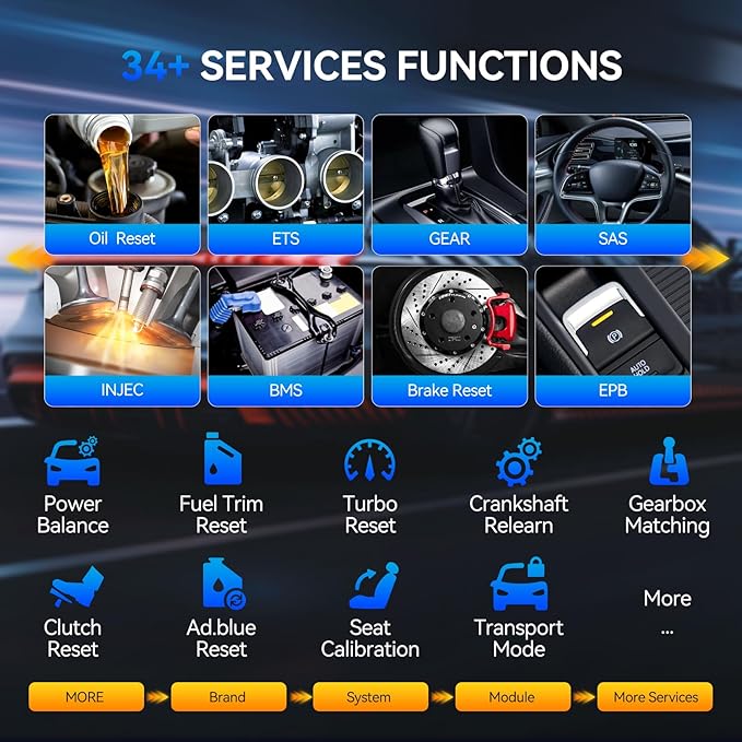 MUCAR 892BT AI-Assisted Bidirectional Scan Tool, Full System OBD2 Scanner, Bi-Directional OBD2 Scanner Diagnostic Tool,ECU Coding, 35 Services, FCA Autoauth, CANFD and DOIP, Free Lifetime Upgrade