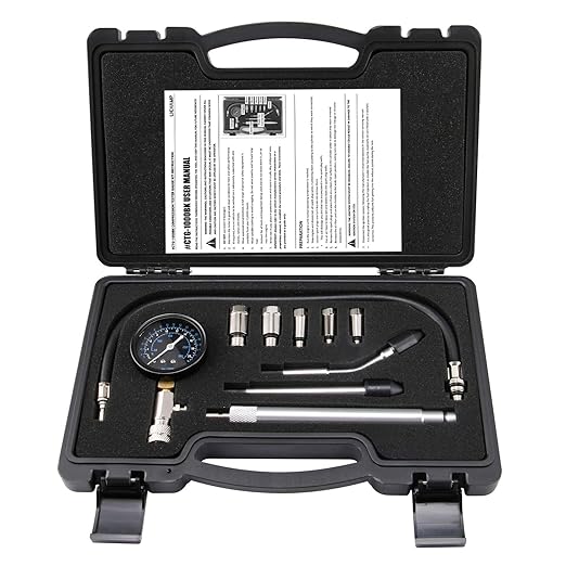 Lichamp Engine Compression Tester Automotive, Master Petrol Engine Cylinder Pressure Gauge for Motorcycle Car Truck