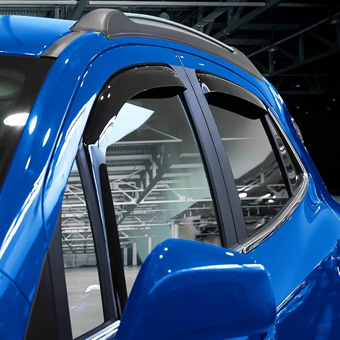 Goodyear Shatterproof in-Channel Window Deflectors for Chevrolet (Chevy) Trax 2014-2022/Buick Encore 2013-2022, Rain Guards, Window Visors for Cars, Vent Deflector, Car Accessories, 4pcs - GY003439LP