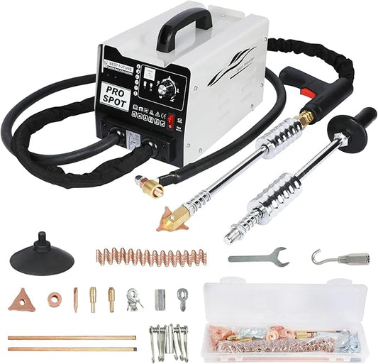 Stud Welder Dent Repair Kit, 110V Spot Welder Dent Puller Machine 2000W 3800A Dent Puller Welder with 6 Welding Modes Vehicle Body Repair Dent Removal Tools for Car/Truck/Motorcycle