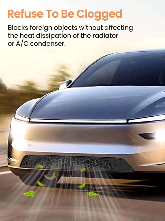 Grille Mesh Inserts for 2025 2026 Tesla Model Y Juniper – Front Air Vent Cover Accessories, Launch Series Detachable Grille Replacement, No 3M Tape Required