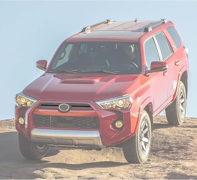 Jimen Compatible with Toyota 4Runner 2020-2022, Front Center Grille Inserts Cover Exterior Trim Accessories (Matte Black)