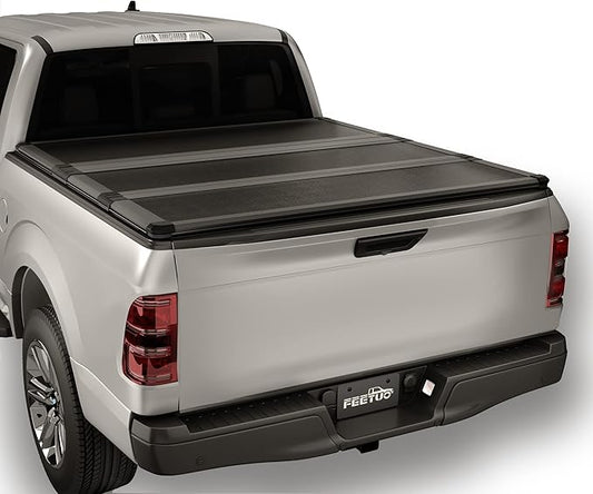 FRP Hard Tri-Fold Tonneau Cover Truck Bed for 2003-2025 Ram 1500 2500 3500 6.4FT/76.3inch w/o RamBox