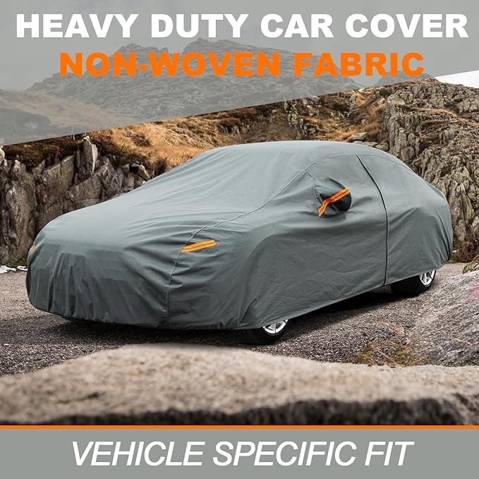 Kayme Heavy Duty Car Cover Custom Fit Infiniti Q50 (2013-2025) Waterproof All Weather for Automobiles, Full Exterior Covers Sun Rain UV Protection.（Deliver About 3-10 Days）