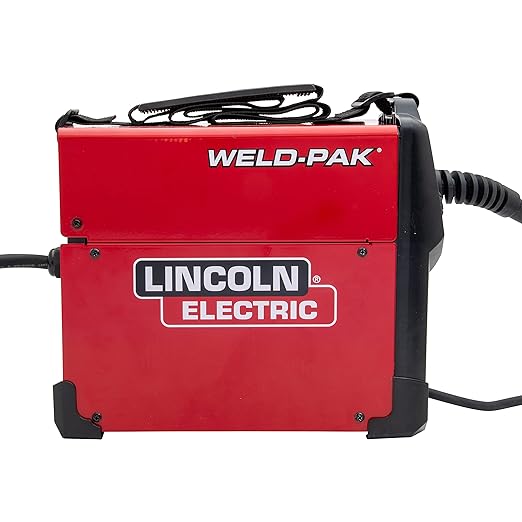 Lincoln Electric 90i FC Flux Core Wire Feed Weld-PAK Welder, 120V Welding Machine, Portable w/Shoulder Strap, Protective Metal Case, Best for Small Jobs, K5255-1