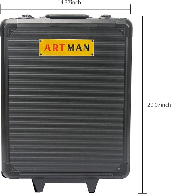 Campfun 899PCS Tool Set, Household Tool Kit with Rolling Tool Box, Complete Tool Box Set Hand Tool Set with Tool Box, Mechanic Tool Set Rolling Tool Set for Home/Auto Repair Tool Set, Black