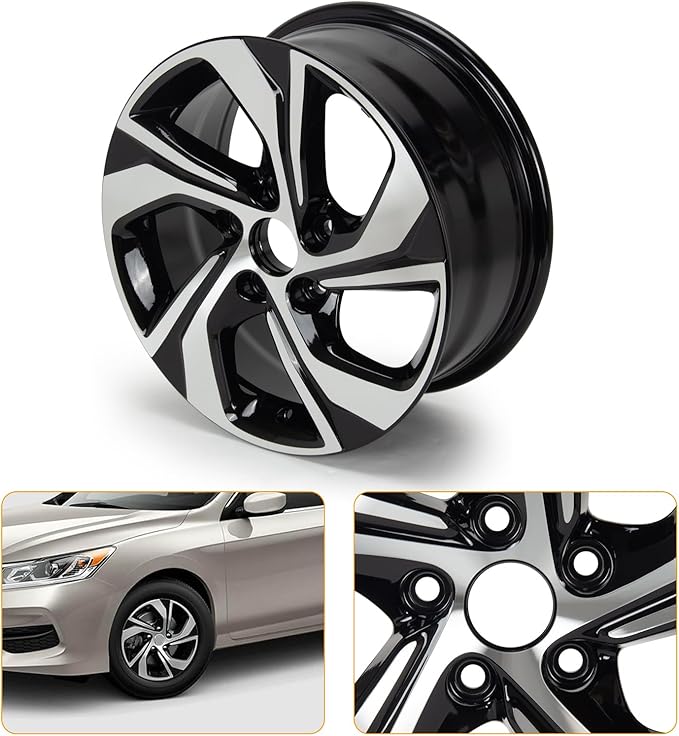 New 16" x 7" Aluminum Alloy Replacement for OE Wheel Rim Compatible with Honda Accord 2016-2017, PCD 5x114.3, Set of 4