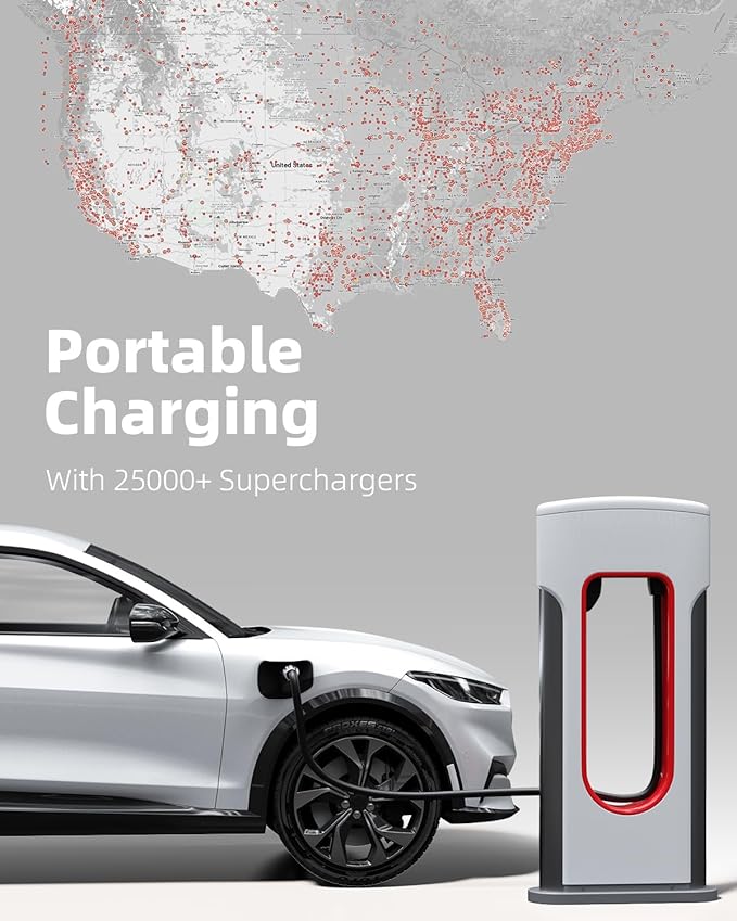 Upgraded for Tesla Supercharger to CCS1 Charger Adapter, Max 500A 1000V Fast Charge NACS to CCS Adapter, CCS1 Electric Vehicle Charging Compatible with Tesla Superchargers