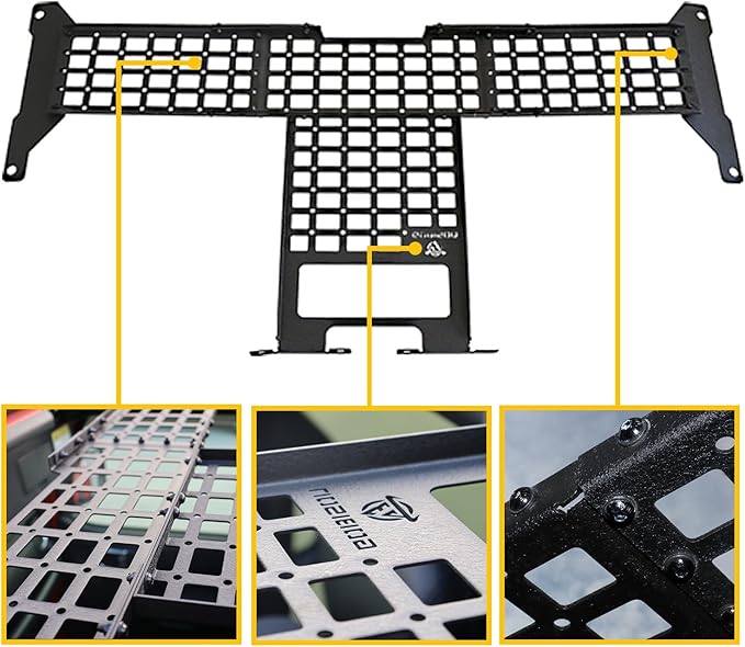 Molle Panel Roof Rack Fit Jeep Wrangler JL JLU JT Gladiator 2018-2023 Easy Installation