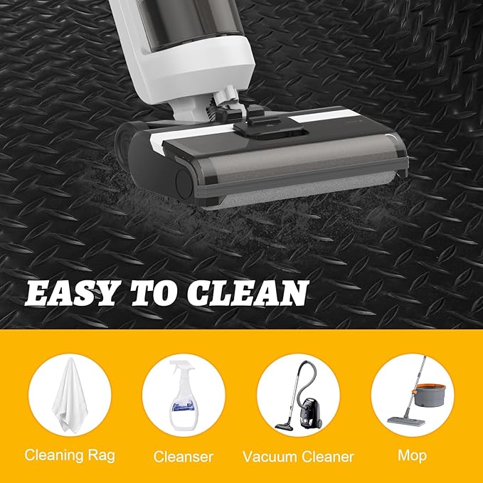 7.5x25 FT Garage Floor Mat, 2.8mm Thickened Flooring Roll for Under Car with 20Pcs Tapes, 188SQFT Diamond Plate, Non-Slip Floor Protector Mat for Garage, Warehouse, Gyms, Trailer(Black)