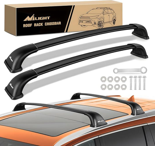 Nilight Roof Rack Cross Bars Compatible with 2014 15 16 17 18 2019 Toyota Highlander XLE Limited SE Aluminum Heavy Duty Rails Crossbars for Cargo Carrier Luggage Box Kayak Bike (not for LE/LE Plus)
