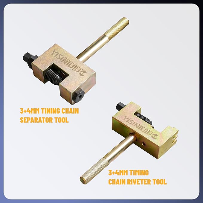 Engine Timing Chain Removal Installer Tool Kit Compatible with Mercedes Benz M271 M272 M273 M274 M276, Camshaft Riveting Tool