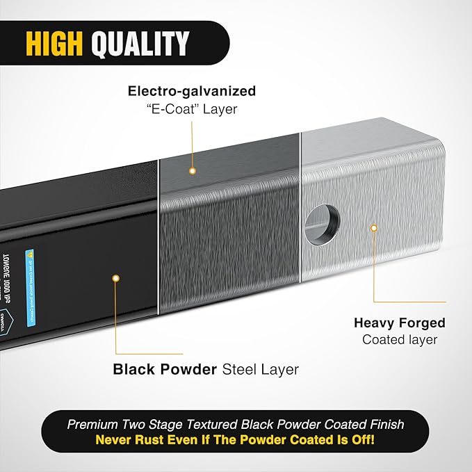 Nilight Trailer Hitch Ball Mount, 2 Inch, 2-5/16 Inch Balls, Fits 2 Inch Square Receiver, 10,000 lbs