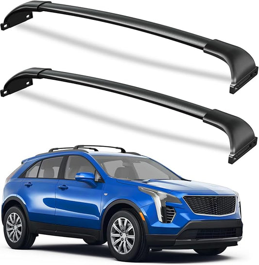 Roof Rack Cross Bars 220lbs Compatible with Cadillac XT4 2019-2025,Heavy Duty All-Metal Aluminum Roof Rails Crossbars Cargo Canoe Black Rooftop Cargo Carrier Luggage.