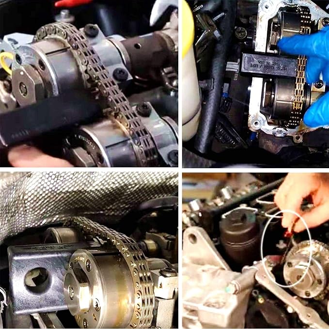 ZKTOOL 7PCS Camshaft Phaser Timing Chain Tools - Compatible with VW Jeep Chrysler Dodge 3.6L Pentastar 10200A+10202 10369 Cam Locking Tool…