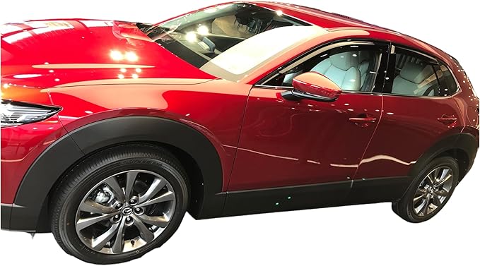 2020-2026 Tape-On Rain Guards for Mazda CX-30 Side Window Visor Deflectors 2.5 S Select Sport Preferred Premium Turbo CX30 Durable Vent Shades 2021 2022 2023 2024 2025