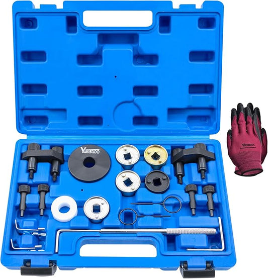Camshaft Crankshaft Engine Timing Tool Kit, 19PC Set Compatible with Audi VW 2006-2018 EA888 1.8 2.0 TSI TFSI T10352 T10368 T40011 T40196 T40267 T40271 T10060A T10354 Upgrades Version