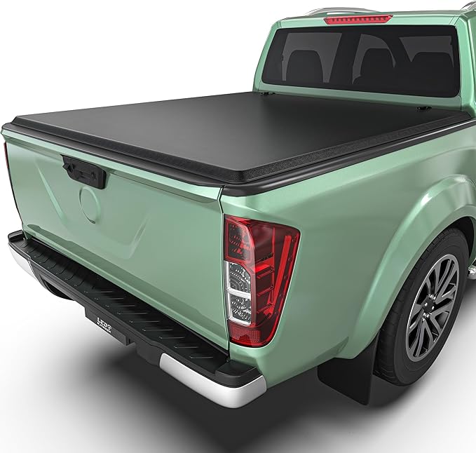 LEDKINGDOMUS Soft Roll-Up Truck Bed Tonneau Cover Fits for Nissan Frontier 2005-2025 (NOT for México), 5ft Bed, Durable Double-Layer PVC for Complete Protection